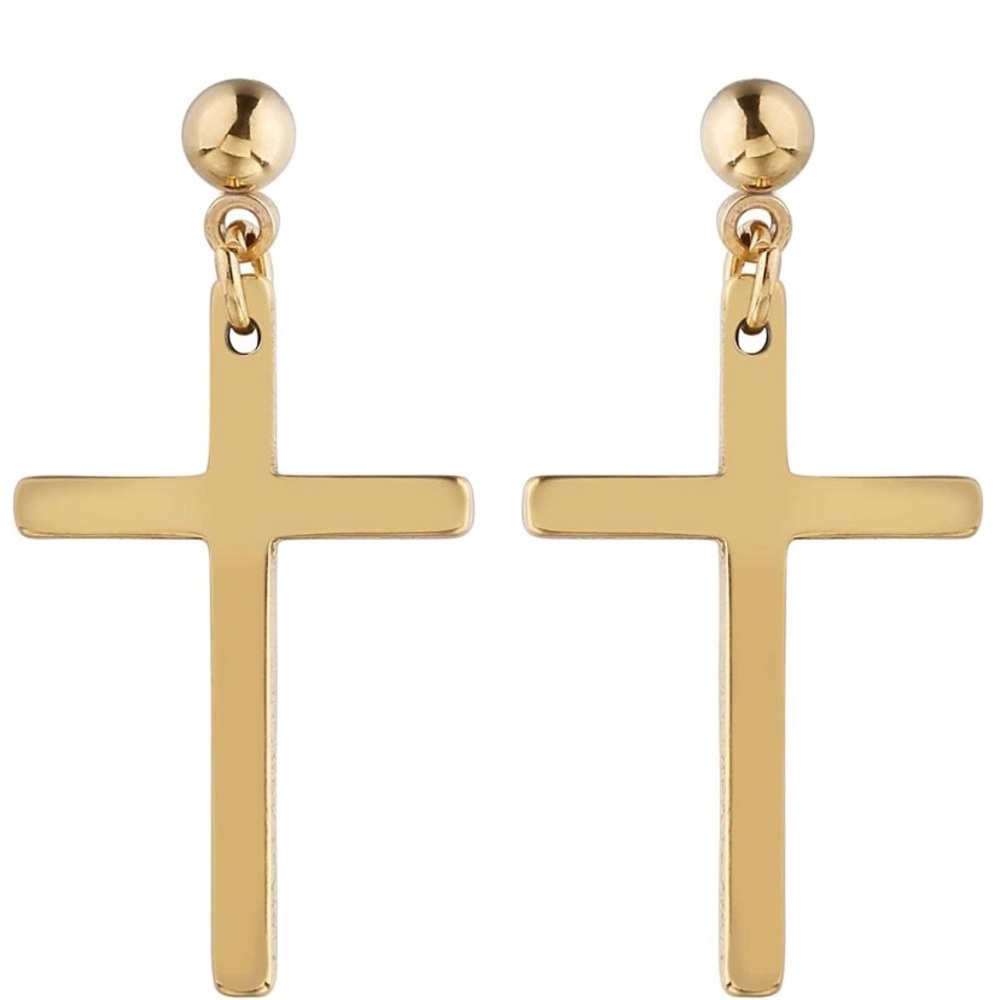 Unisex Cross Earrings